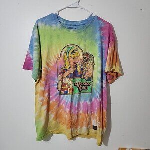 Steven Rhodes My First Voodoo Doll Shirt Mens XL Green Tie Dye Short Sleeve